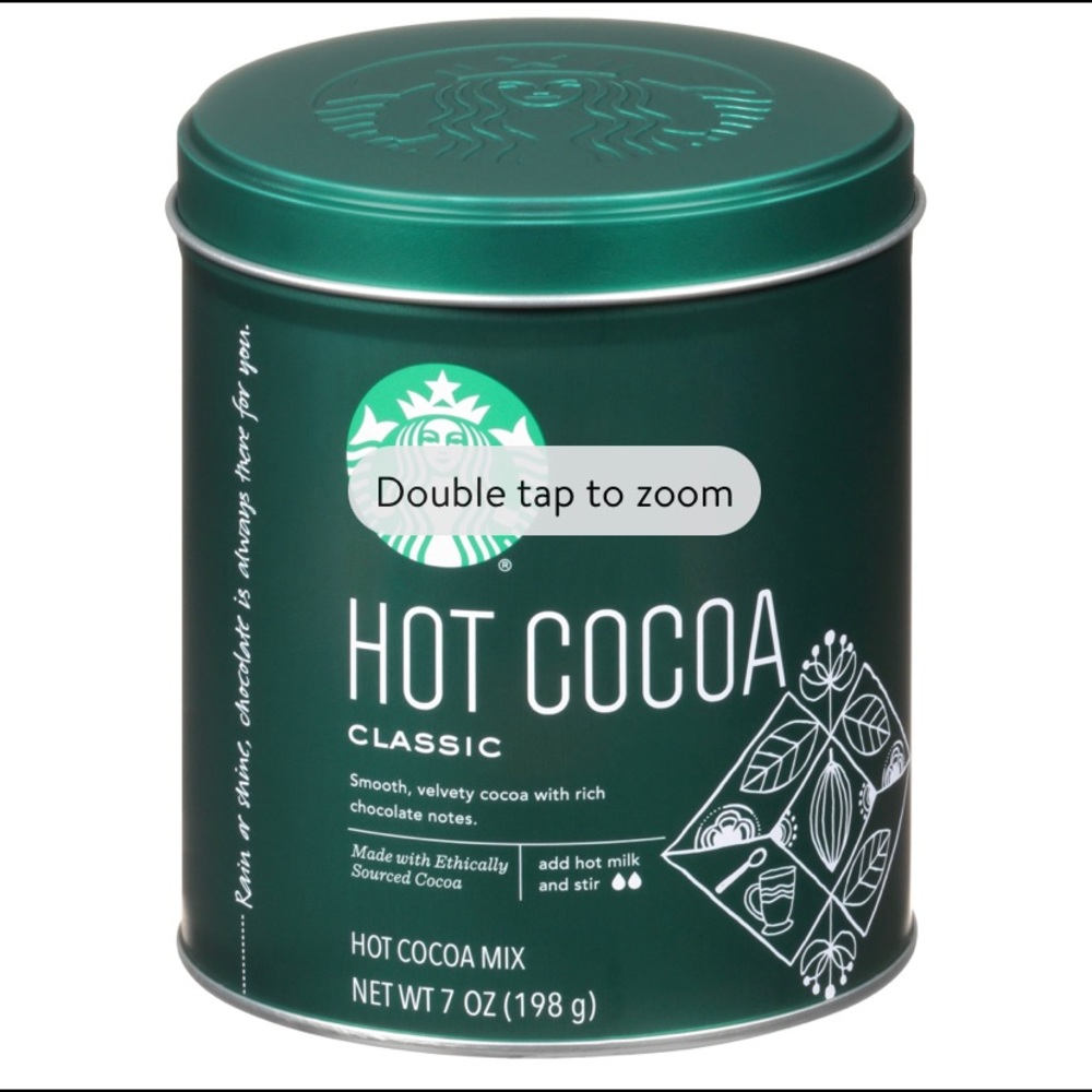 Starbucks Hot cocoa 7oz Tin!  See listings for mor